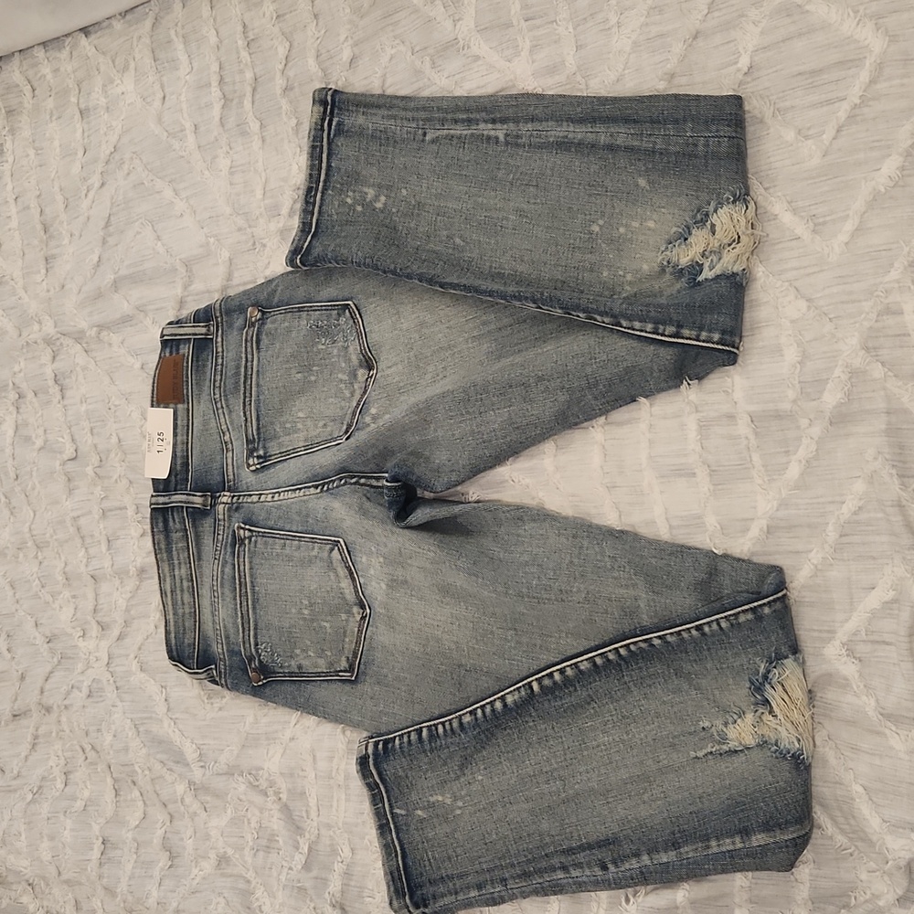 Judy Blue Skinny Distressed Blue Jeans Size 1/25, New With Tags! - Picture 7 of 11